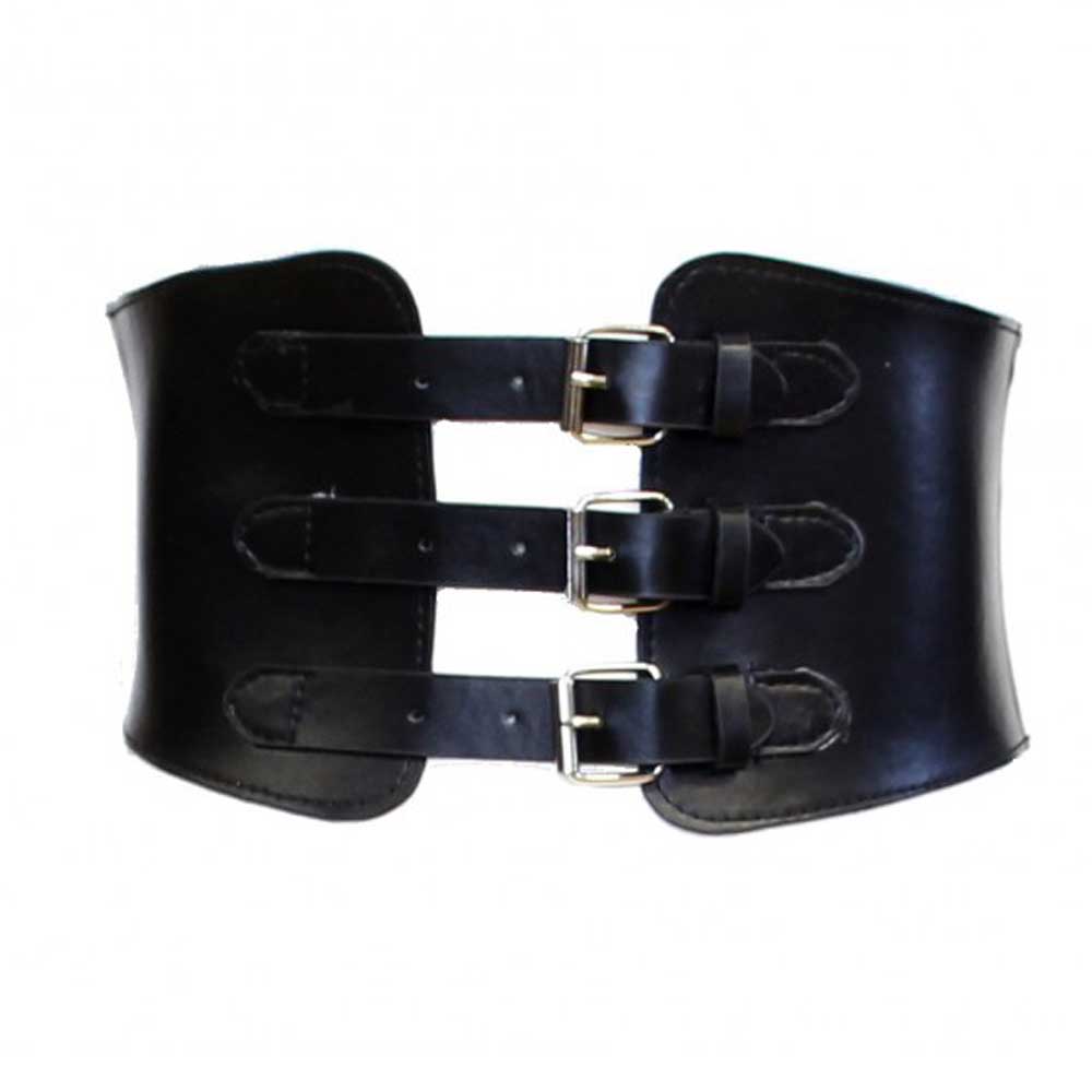 Zac's Alter Ego - Triple buckle Taille riem - Zwart